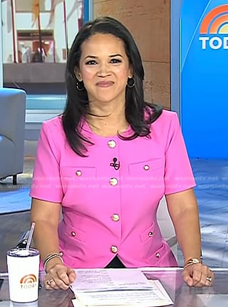 Laura’s pink short sleeve jacket on Today