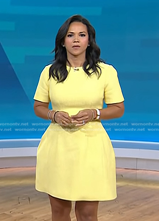 Laura’s yellow mini dress on Today