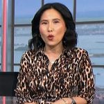 Vicky’s leopard shirtdress on NBC News Daily