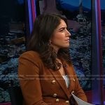Liz’s brown blazer on Today