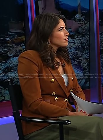 Liz’s brown blazer on Today