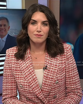 Liz Kreutz’s red tweed blazer on Today