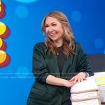 Lori’s green satin blazer on Good Morning America