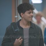 Lucas’s black jacket with corduroy collar on Greys Anatomy