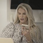 Madison’s floral print puff sleeve top on Southern Charm