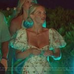 Madison’s floral print sweetheart dress on Southern Charm