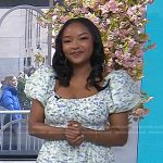 Makho’s floral puff sleeve dress on Today