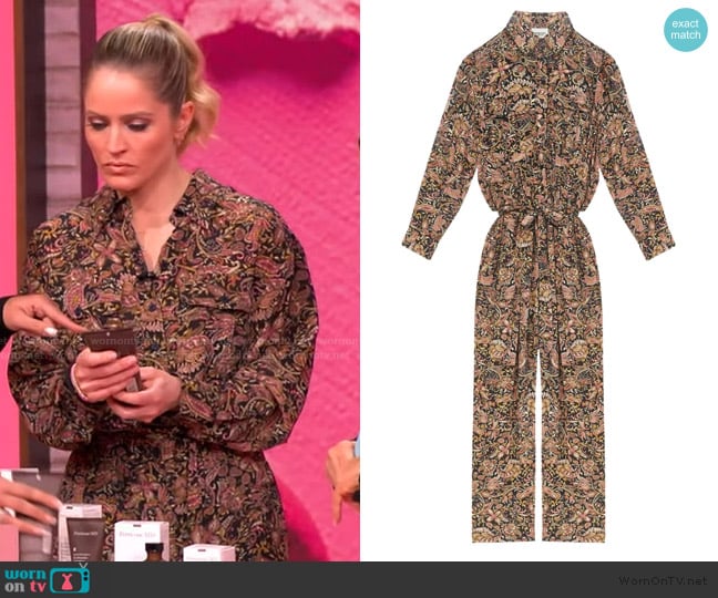 Isabel Marant Ziya Jumpsuit worn by Sara Haines on The View