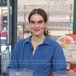 Marie Saba’s corset waist denim dress on Today