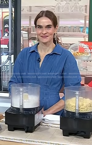 Marie Saba’s corset waist denim dress on Today