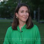 Marissa Parra’s green tie waist shirtdress on Today