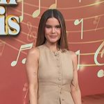 Maren Morris’s beige vest and shorts on Access Hollywood