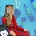 Mary Alice Stephenson’s red floral print dress on Tamron Hall Show
