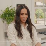 Meghan’s embroidered shirt and shorts on With Love Meghan