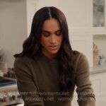 Meghan Markle’s olive sweater on With Love Meghan