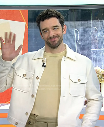 Michael Urie’s white jacket on Today