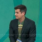 Michael Kosta’s green striped polo on Today