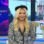 Millie Bobby Brown’s animal print jacket and mini skirt on Today