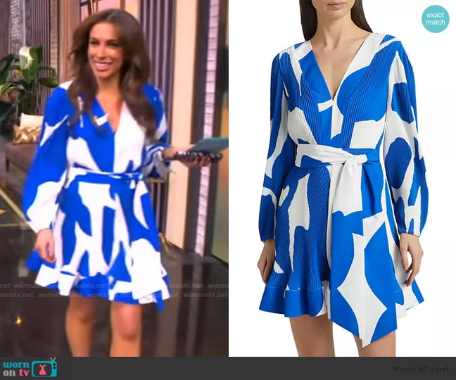 Milly Liv Grand Foliage Pleated Dress worn by Alyssa Farah Griffin on The View