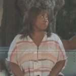 Miranda’s striped v-neck top on Greys Anatomy