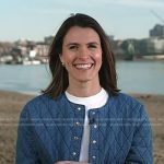 Molly’s blue quilted denim jacket on Today