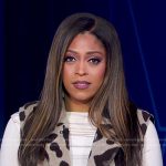 Morgan’s animal print vest jacket on Good Morning America