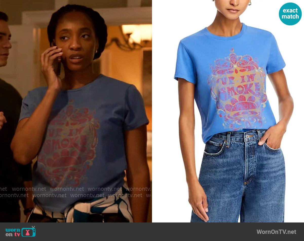Mother The Lil Goodie Goodie Graphic Tee worn by Faith Mitchell (Iantha Richardson) on Will Trent