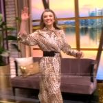 Natalie Dormer’s leopard print shirtdress on The View
