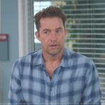 Nick Marsh’s blue plaid shirt on Greys Anatomy
