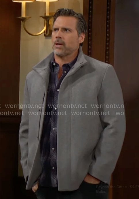Nick’s grey jacket on The Young and the Restless