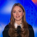 Nicole Lapin’s black collared sweater on Good Morning America