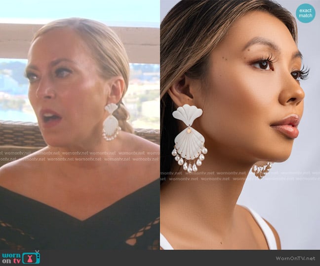 Nikkibiedes Mini Shelly Luxe Earrings worn by Sutton Stracke on The Real Housewives of Beverly Hills