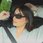 Paige’s black rectangle sunglasses on Southern Charm