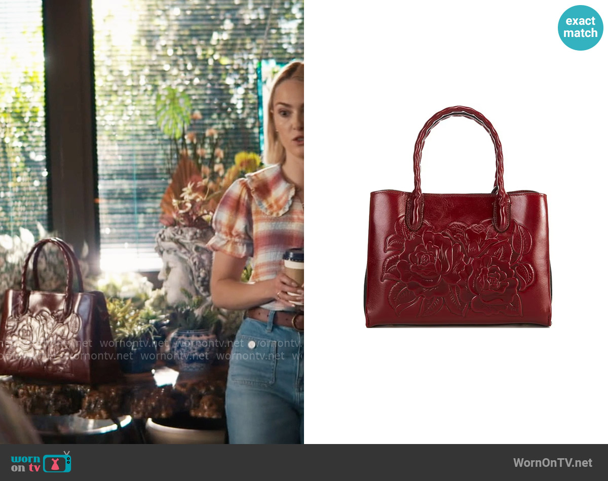 Patricia Nash Genovese Satchel Bag worn by Alice (AnnaSophia Robb) on Grosse Pointe Garden Society
