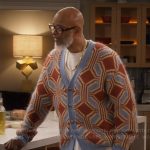 Poppa’s blue and orange printed cardigan on Poppas House