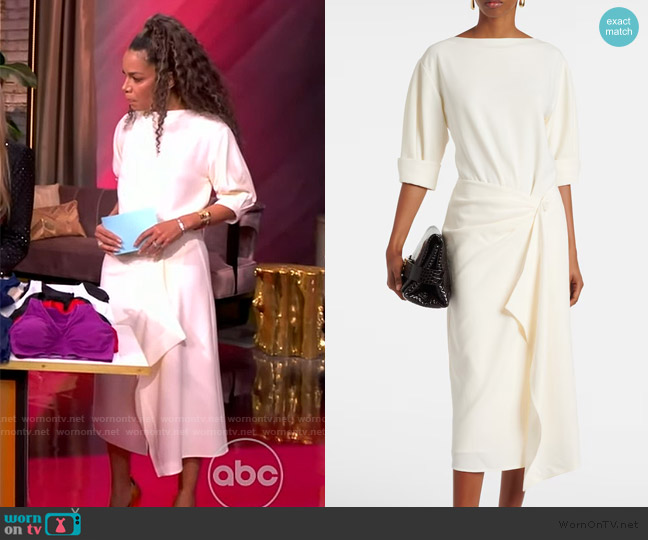 Proenza Schouler Maisie dress worn by Sunny Hostin on The View