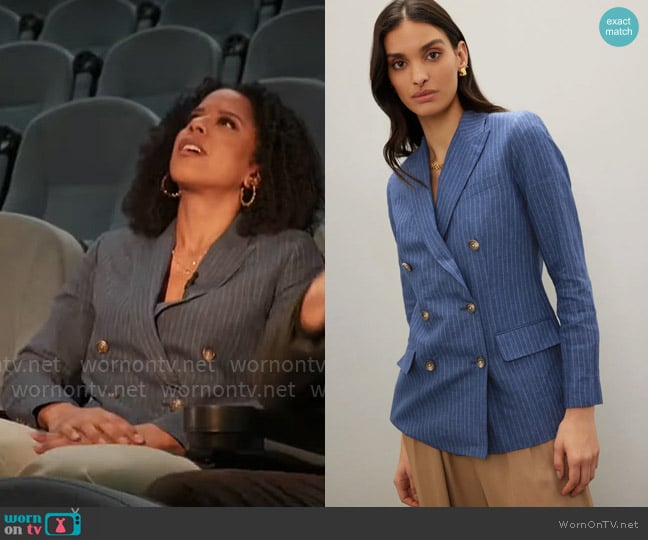 LAUREN Ralph Lauren Ryen Blazer worn by Adriana Diaz on CBS Mornings