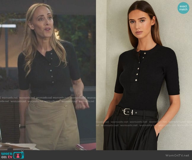 Reiss Emily Top worn by Teddy Altman (Kim Raver) on Greys Anatomy
