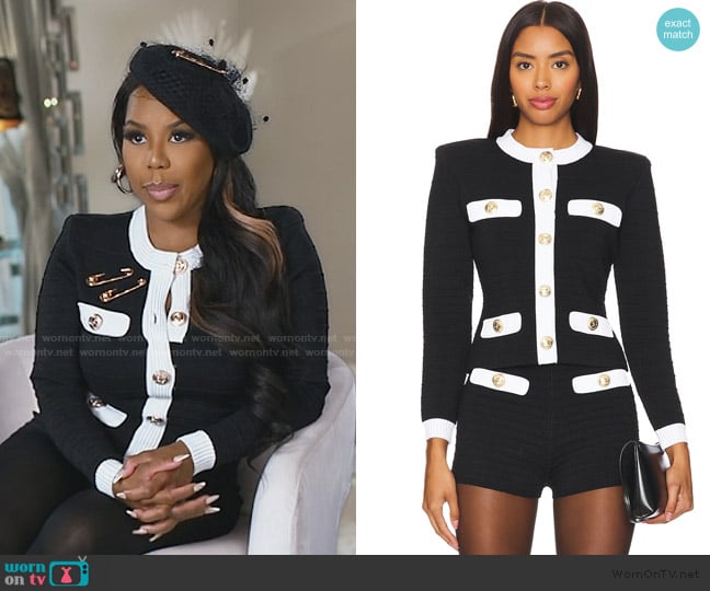 Retrofete Calla Jacket worn by Kelli Ferrell on The Real Housewives of Atlanta