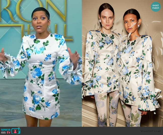 Richard Quinn 2024 Spring Collection worn by Tamron Hall on Tamron Hall Show