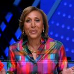 Robin’s multicolor plaid shirt on Good Morning America