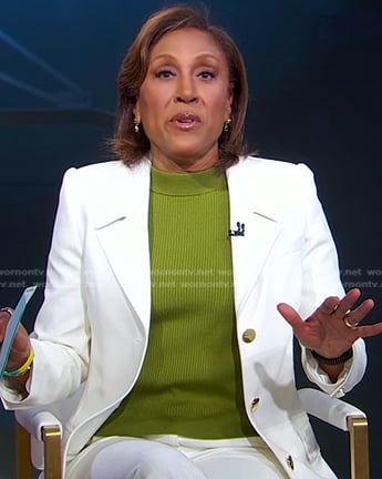 Robin’s white blazer on Good Morning America
