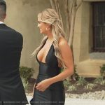 Salley’s black plunging maxi dress on Southern Charm