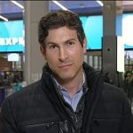 Sam Brock’s black down jacket on Today