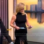 Sara’s black fringe skirt on The View