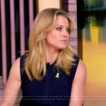 Sara’s navy knit vest on The View