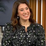Sarah Gelman’s floral blouse on CBS Mornings