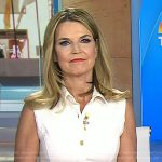 Savanah’s white sleeveless denim dress on Today