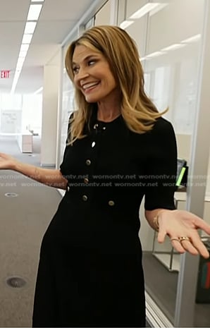 Savannah’s black polo dress on Today