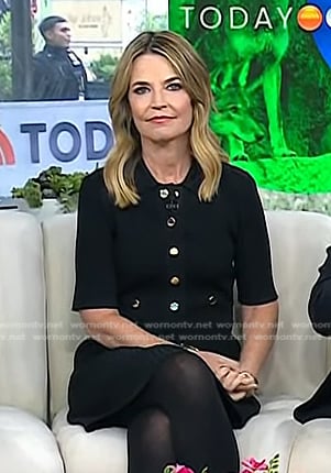 Savannah’s black polo dress on Today